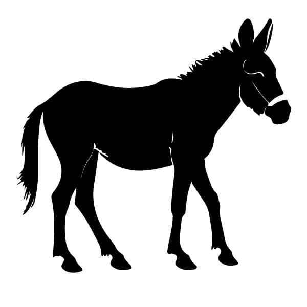 Donkey silhouette