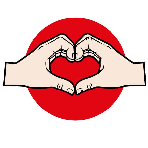 Heart shape hand gesture